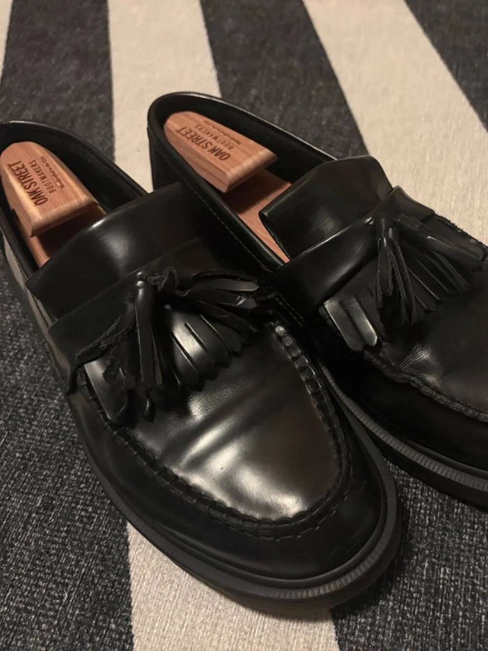 Men's Adrian Smooth Leather Tassel Loafer by Doc Martens - Size Nine